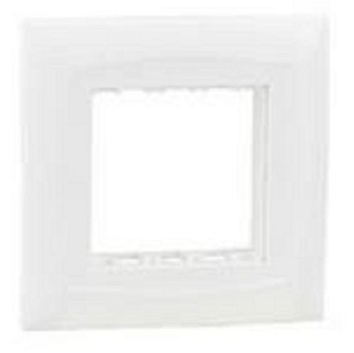 Legrand  Britzy 2 Module Plate With Base Frame , White
